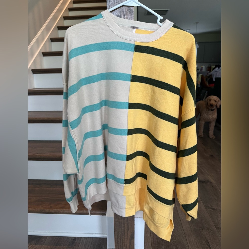 Free people XS uptown stripe sweater